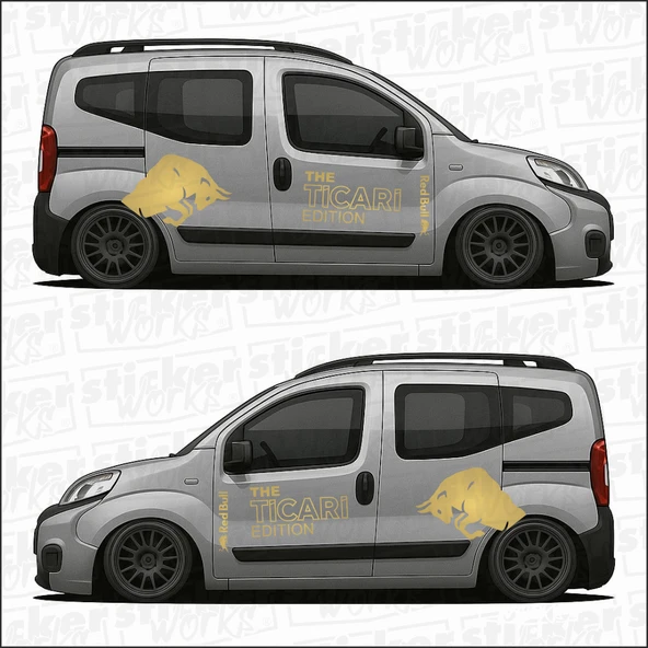 Red Bull The TİCARİ Edition Sticker  – Yan Gövde Sticker Seti