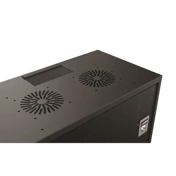 AGER 12U 540x400mm Duvar Tipi Siyah Kabinet SOHO AG-SH12U5440S1 - 3