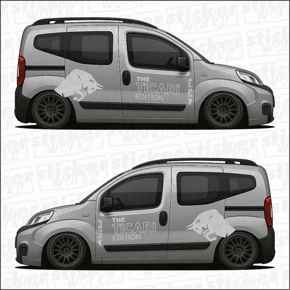 Red Bull The TİCARİ Edition Sticker  – Yan Gövde Sticker Seti - 3