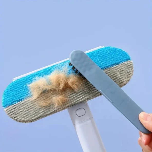 Uzun Saplı Evcil Hayvan Tüy Temizleme Fırçası - Resim 4