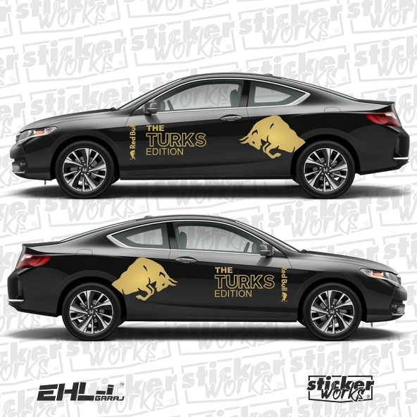 Red Bull The TURKS Edition Sticker  – Yan Gövde Sticker Seti