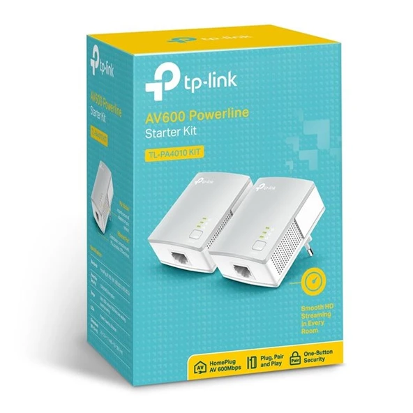 TP-LINK TL-PA4010KIT 500mbps AV600 EV Ofis Tipi PowerLine Ağ Adaptörü 2-li paket - 5
