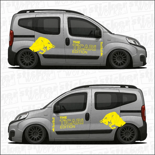 Red Bull The TİCARİ Edition Sticker  – Yan Gövde Sticker Seti - 7