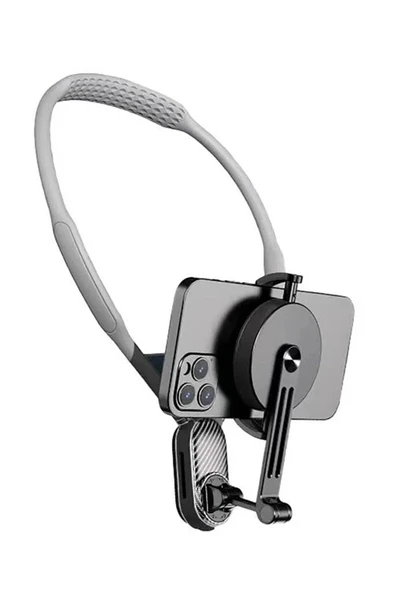 360 Derece Ayarlanabilir Boyun Askılı Manyetik Telefon Tutucu ürün görseli