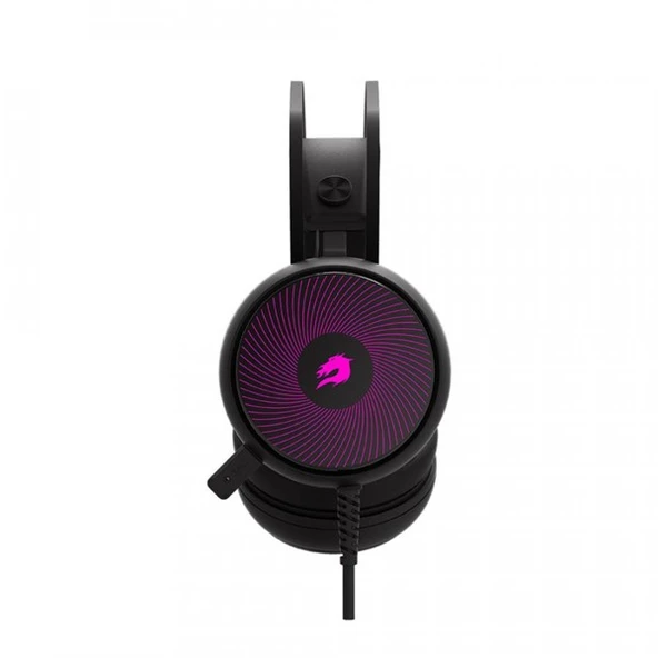 GameBooster GB-H12 7.1 Surround USB RGB Led Aydınlatma Siyah Gaming Mikrofonlu Kulaklık - 3