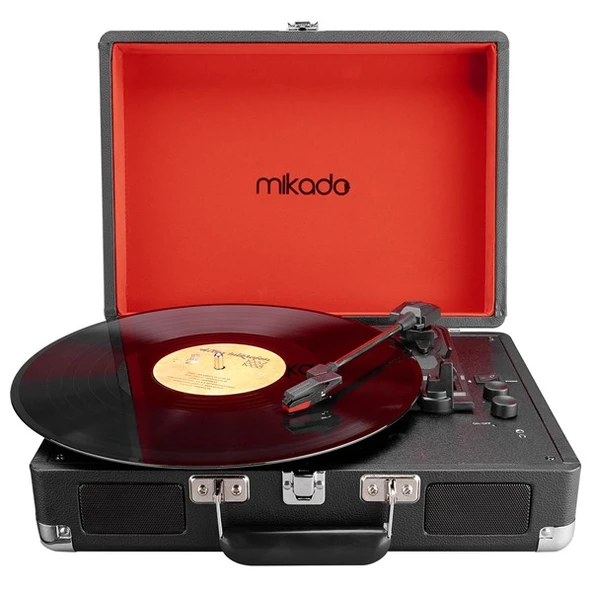 Mikado Nostalgia MN-P317 Siyah Pikap+Rca+Bluetooth Destekli Müzik Kutusu - Resim 3