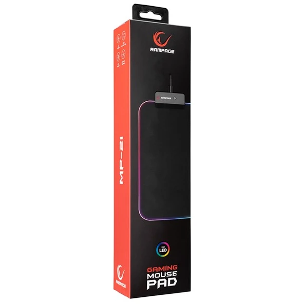 Rampage MP-21 Siyah 252*328*3mm RGB Ledli Gaming Mouse Pad - 5