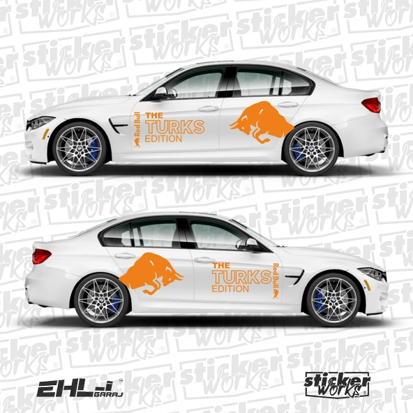 Red Bull The TURKS Edition Sticker  – Yan Gövde Sticker Seti - 11