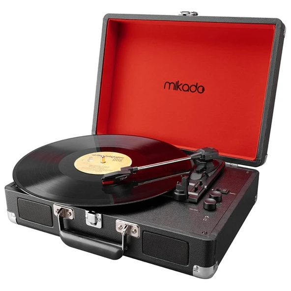 Mikado Nostalgia MN-P317 Siyah Pikap+Rca+Bluetooth Destekli Müzik Kutusu ürün görseli 1