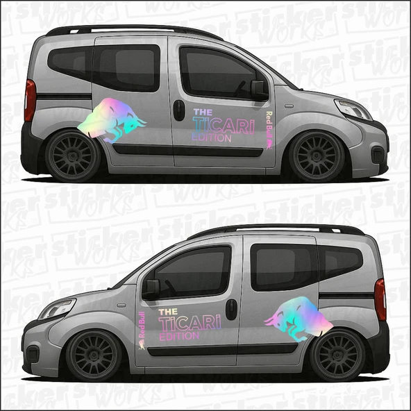 Red Bull The TİCARİ Edition Sticker  – Yan Gövde Sticker Seti - 4