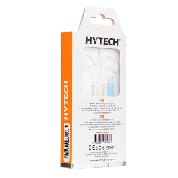 Hytech HY-XBK52 Beyaz Bluetooth Kulak içi Mikrofonlu Kulaklık - 3