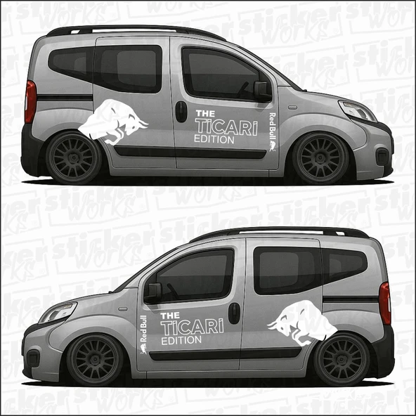 Red Bull The TİCARİ Edition Sticker  – Yan Gövde Sticker Seti - 2