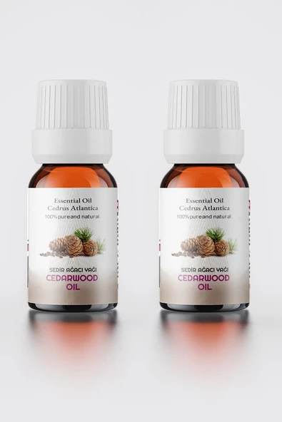 Sedir Uçucu Yağı %100 Doğal Saf 2li Set ( Cedarwood Essential Oil ) 2x10 ml - 1