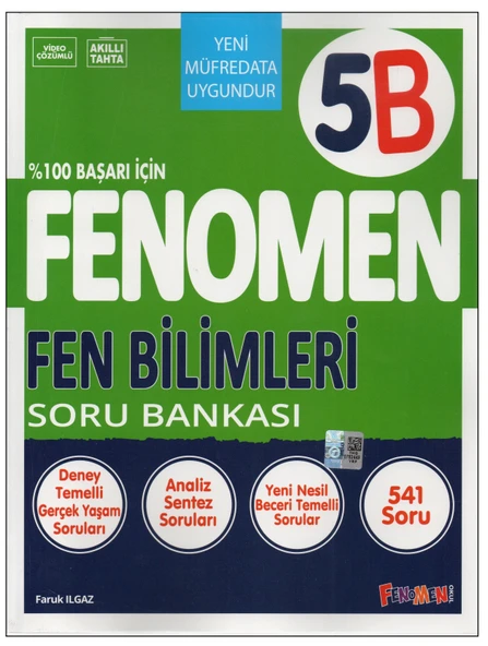 Fenomen Yayınları 5B Fen Bilimleri Soru Bankası