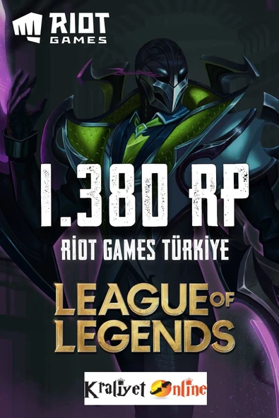 League of Legends 1380 Riot Points-LOL 1380 RP TR ürün görseli 1