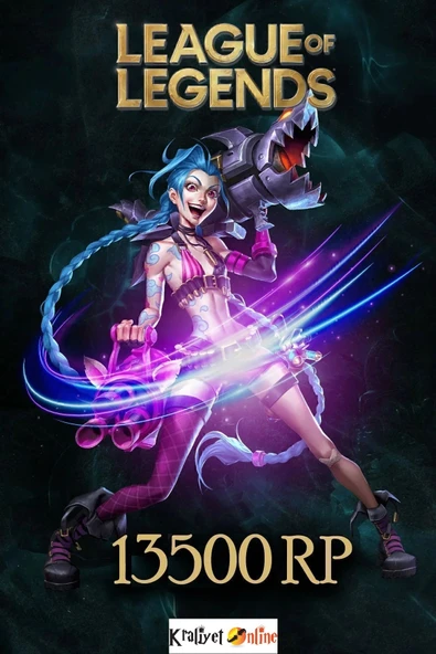 League of Legends 13500 RP - Riot Points LOL TR ürün görseli 1