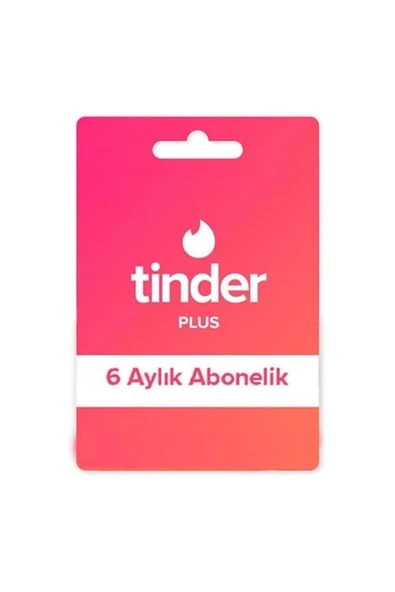 6 Aylık Tinder Plus Kodu - Mega Paket ürün görseli 1