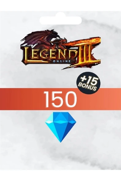 Legend Online 150 +15 Bonus Elmas Gpay Epin ürün görseli 1