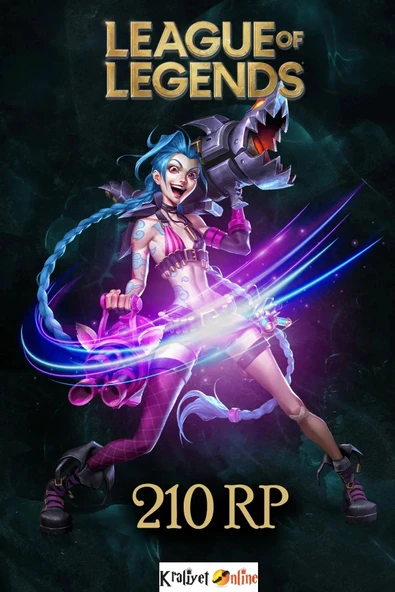 League of Legends 210 Riot Points-LOL 210 RP TR ürün görseli 1