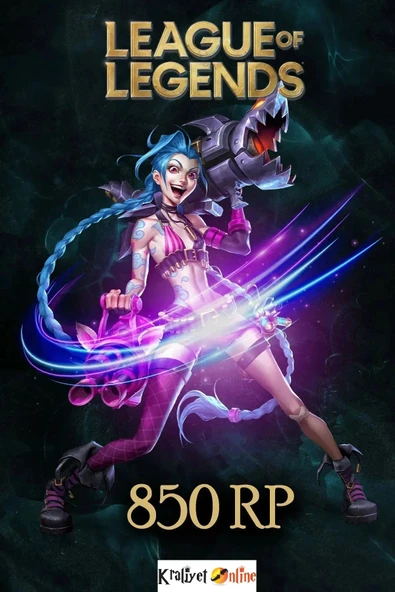 League of Legends 850 Riot Points-LOL 850 RP TR ürün görseli 1