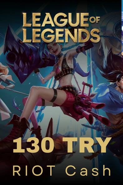 League Of Legends 130 Try Rıot Cash (630 RP) ürün görseli 1
