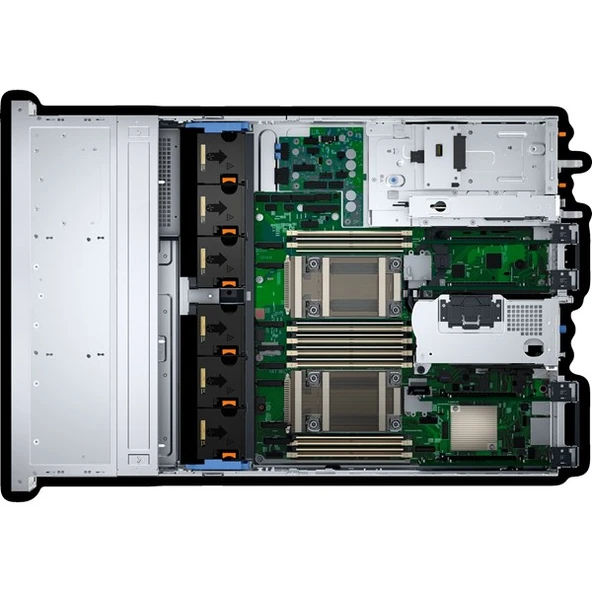 DELL 2xGold 5418Y R760XS R760XS_3 128GB DDR5 RDIMM- 4x480gb SSD 2x1100w Titanium 2U Rack Sunucu - Resim 3