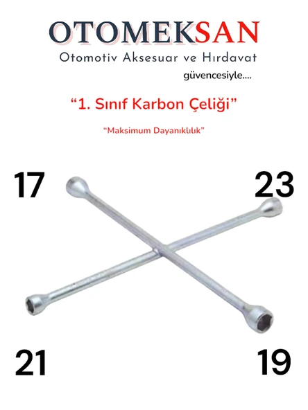 OTOMEKSAN 4 Kollu Bijon Anahtarı 17 19 21 23 mm - 1