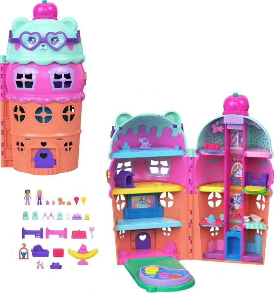 Polly Pocket Gelato House JFT91 - Resim 2