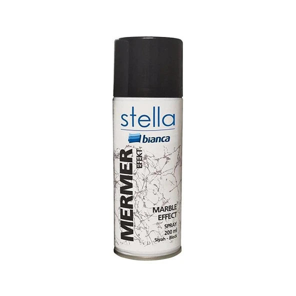 Bianca Stella Mermer Efekt Sprey 200 Ml Siyah
