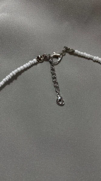 El Yapımı Nazar Boncuklu Turkuaz Boncuklu Kolye - Resim 4