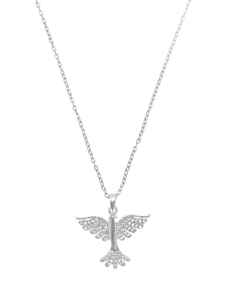 Çelik Kolye Silver 45Cm Kuşlu ürün görseli 1