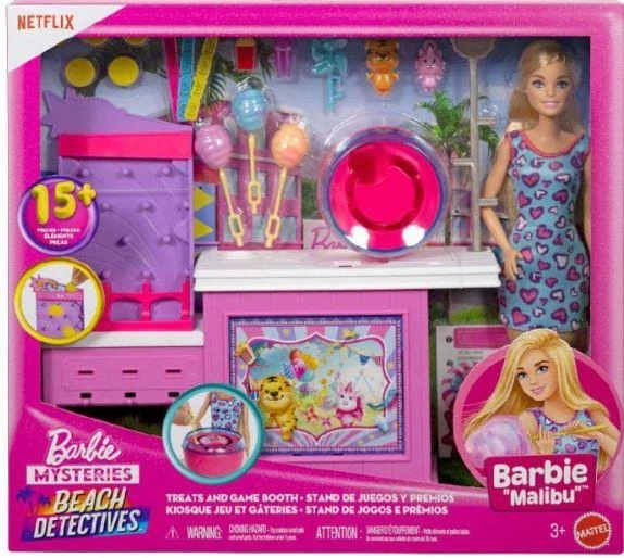 Barbie Mysteries Beach Detectives Ödüller ve Oyun Kabini JFV67 ürün görseli