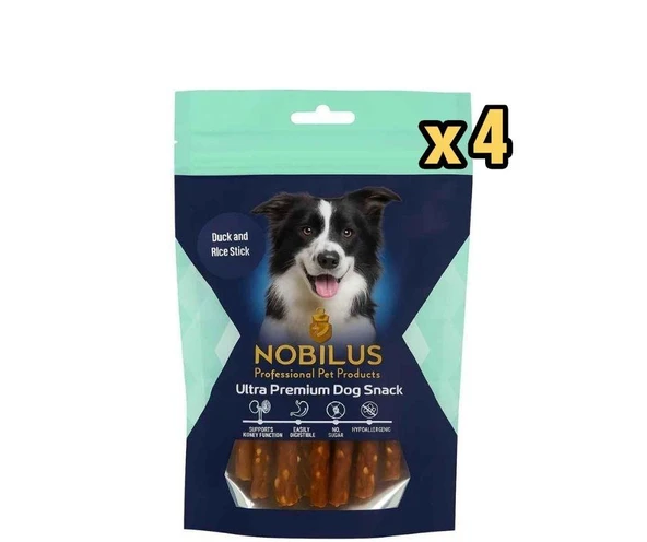 Nobilus Köpek Ödül Maması Ördek ve Pirinçli Çubuklar 80 Gr x 4 Adet ürün görseli 1