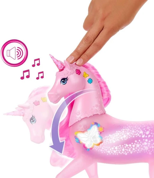 Barbie Sparkle Lıghts Unicorn JCP78 - Resim 5