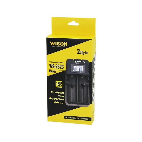 2Lİ PİL ŞARJ ALETİ 1200 mA - 2400mA FİŞLİ = 100-240V ürün görseli