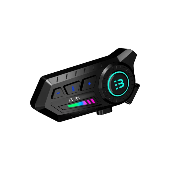 X3 Motor Kask Kulaklık Rgb Modlu Su Geçirmez 5.3 Bluetooth Intercom ürün görseli