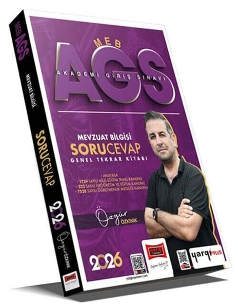 Yargı 2026 MEB-AGS Mevzuat Bilgisi Soru Cevap Genel Tekrar Kitabı - Özgür Özkınık Yargı Yayınları ürün görseli
