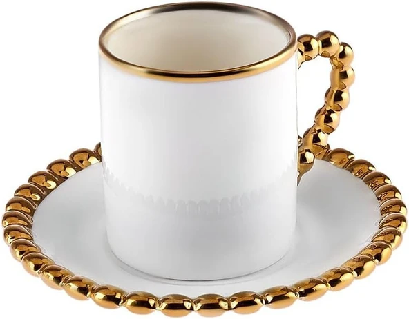 KARACA BONCUK 6 KİŞİLİK 80 ML KAHVE FİNCANI - Resim 2