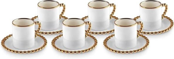 KARACA BONCUK 6 KİŞİLİK 80 ML KAHVE FİNCANI ürün görseli