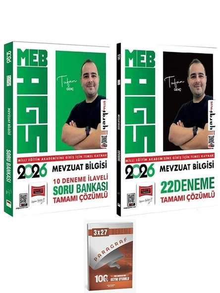 Yargı + Anla Kazan 2026 MEB-AGS Mevzuat Bilgisi Soru Bankası + 22 Deneme 2 li Set - Tufan Genç Yargı Yayınları ürün görseli