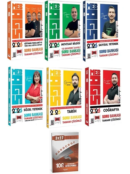 Yargı + Anla Kazan 2026 MEB-AGS Tüm Dersler Soru Bankası 6 lı Set Yargı Yayınları ürün görseli
