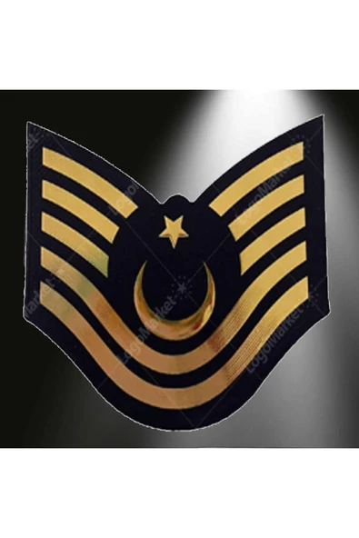 Jandarma Asayiş Astsubay Kıdemli Üst Çavuş 3D Plastik TPU Rütbesi, Yeni Tip Cırtlı,Standart Ölçü,1.sınıf ürün görseli