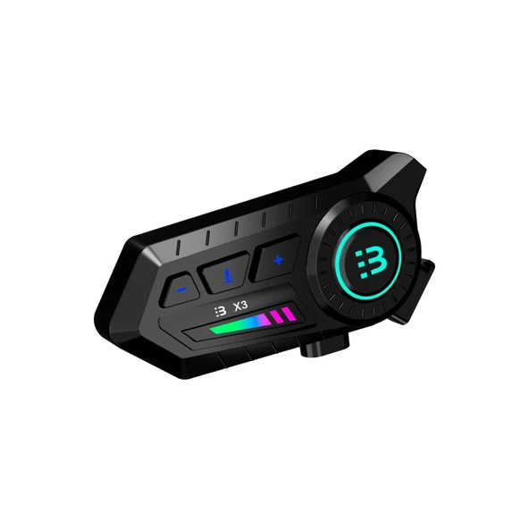 X3 Motor Kask Kulaklık Rgb Modlu Su Geçirmez 5.3 Bluetooth Intercom ürün görseli