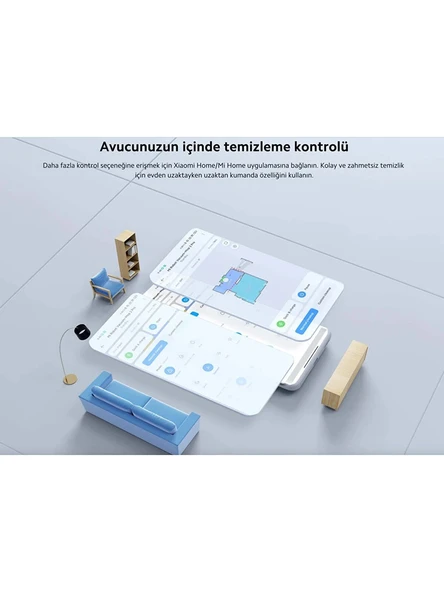 Xiaomi Mi Robot Vacuum Mop 2 Pro Beyaz Akıllı Robot Süpürge - Teşhir Ürünü - 3