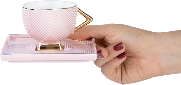 Karaca Art Deco 2 Kişilik Kahve Fincanı, 90 ml, Small - Resim 4