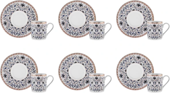 KARACA NEW DELFT BLUE 6 KİŞİLİK KAHVE FİNCANI - Resim 5