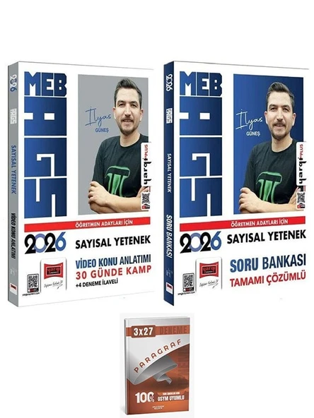 Yargı + Anla Kazan 2026 MEB-AGS Sayısal Yetenek 30 Günde Kamp Video Konu Anlatımı + Soru bankası 2 li Set ürün görseli 1