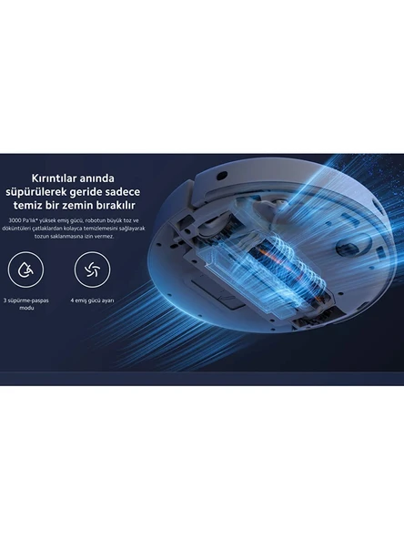 Xiaomi Mi Robot Vacuum Mop 2 Pro Beyaz Akıllı Robot Süpürge - Teşhir Ürünü - 5