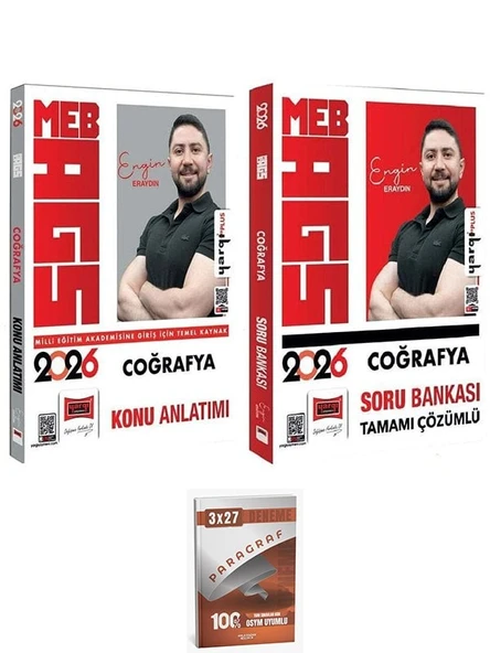 Yargı + Anla Kazan 2026 MEB-AGS Coğrafya Konu Anlatımı + Soru Bankası 2 li Set ürün görseli 1