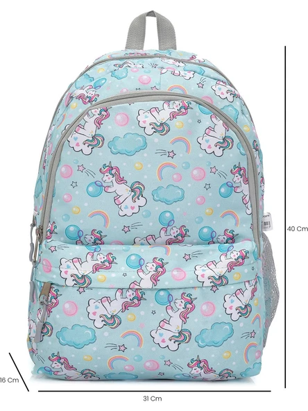Cambridge Polo Club Üçlü Okul Çanta Seti Unicorn Mavi - 4